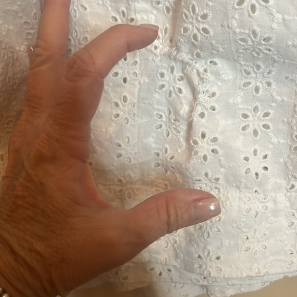 Free People White Lace Maxi Dress / size XS preowned cap sleeves - Picture 10 of 10